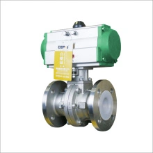 Fluorine Lined Valve Good Quality Pneumatic Fluorine Lined Ball Valve Manufactory